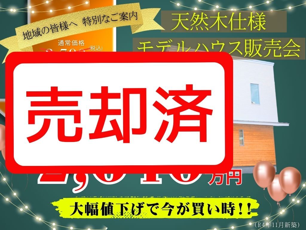 天然木を使った29坪の建売住宅